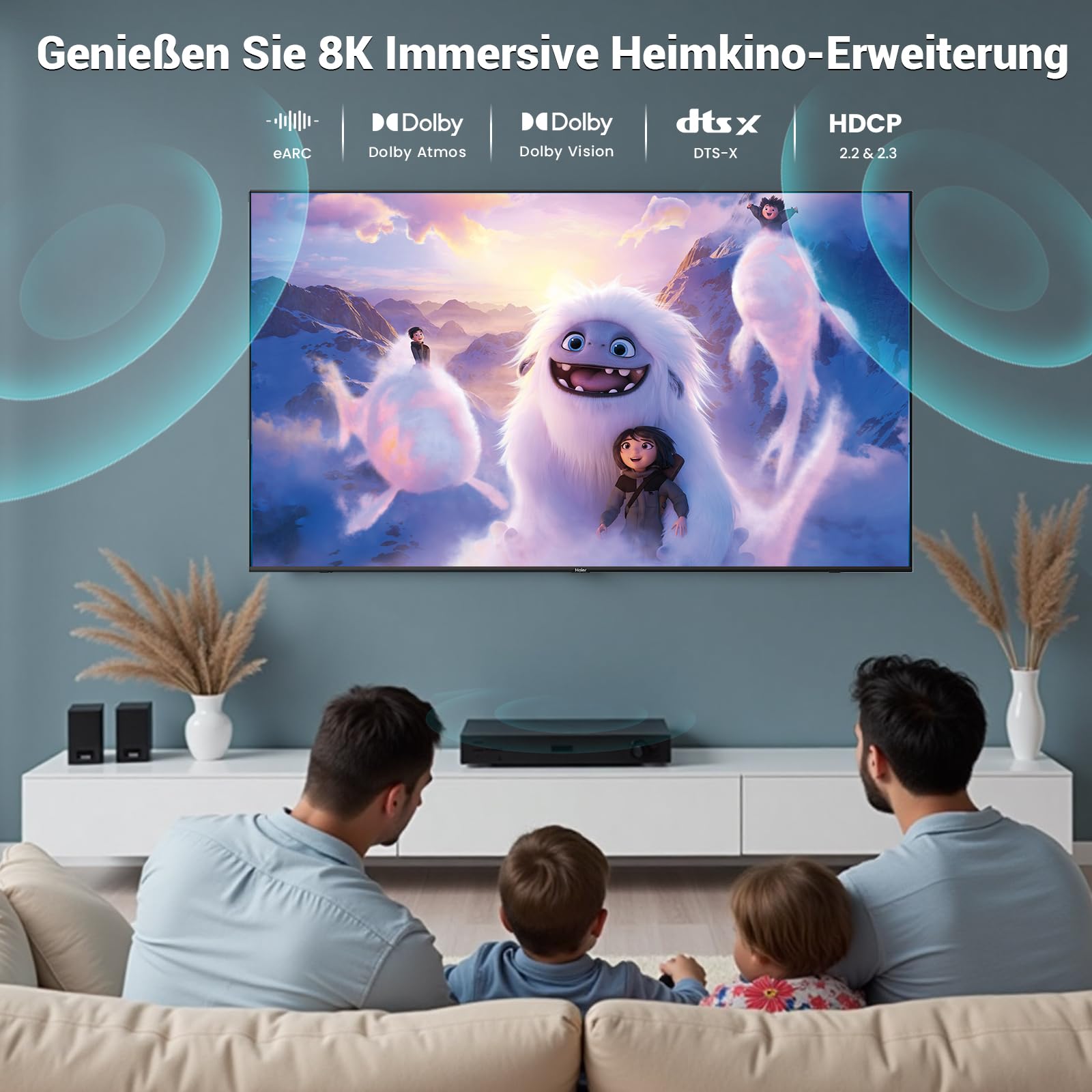 Etseinri 10K 8K HDMI 2.1 Kabel 2M, Zertifiziert 48Gbps Ultra High Speed HDMI® Kabel 4K 240Hz 165Hz 144Hz 120Hz 8K 60Hz 10K 0.01ms eARC HDCP2.3 HDR10+ Dolby Vision für Gaming Monitore TV Projektor 7