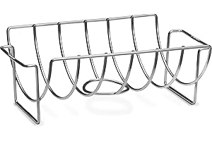 Napoleon BBQ Grill Accessory - 3 in 1 Roasting Rack - 56019 - Rib Rack, Beer Can Chicken Rack, Roast Meat Rack, Increased Con