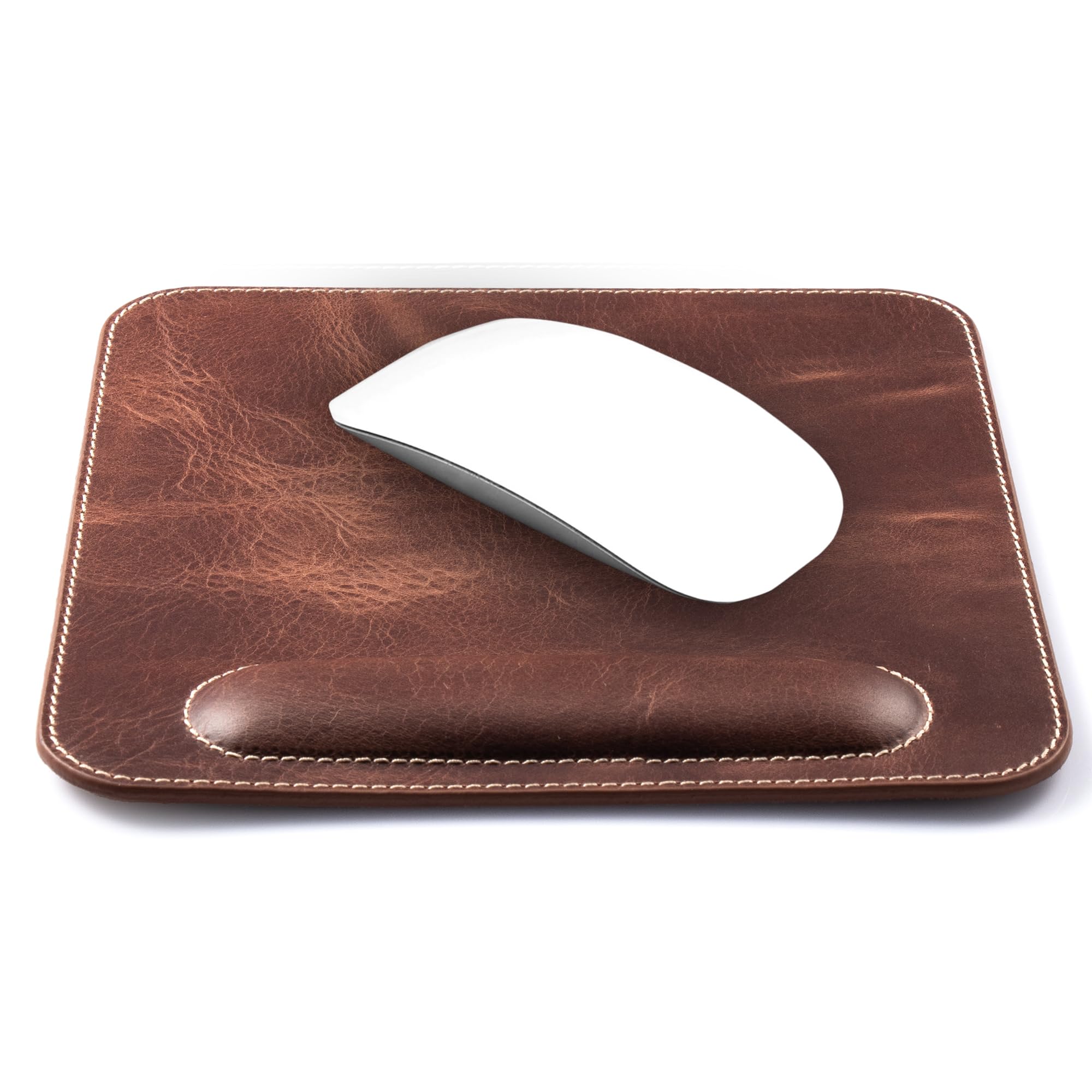LONDO Top Grain Leather Mousepad with Wrist Rest