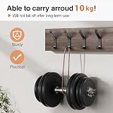 susswiff 20-Pack Aluminum Coat Hooks 10KG Max Wall Door Hanger Matt Black view 2