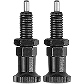 Push Fit Ball Nose Spring Knob Indexing Plunger M6 Thread Retractable Pull Pin, Spring Loaded Non Lock Out Short Type, Quick 