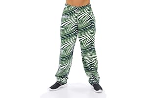 Zubaz NFL Men's Classic Zebra Print Team Logo Pants, Team Variation