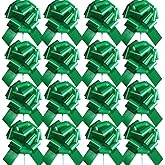 16 Pcs Pull Bows for Gift Wrapping,6 Inch Gift Bows for Presents,Birthday,Anniversary,Party,Christmas,Wreath,Holiday Celebration Gift Decoration (16Pcs Green)