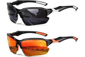 DioKiw Sports Polarized Sunglasses for Men Cycling Running Fishing UV Protection Sun Glasses Lightweight Half Frame Goggles