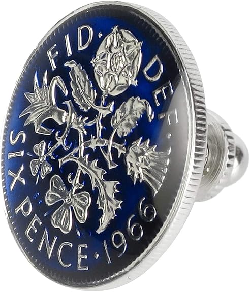 Amazon 新宿銀の蔵 6ペンスコイン タックピン シルバーカラー タイピン ラペルピン スーツ ネクタイ Tie Tack Pin メンズ 男性用 シンプル タイピン タイタック 通販