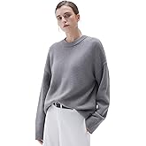 SUUKSESS Women Cashmere Blend Oversized Crew Neck Long Sleeve Pullover Sweaters