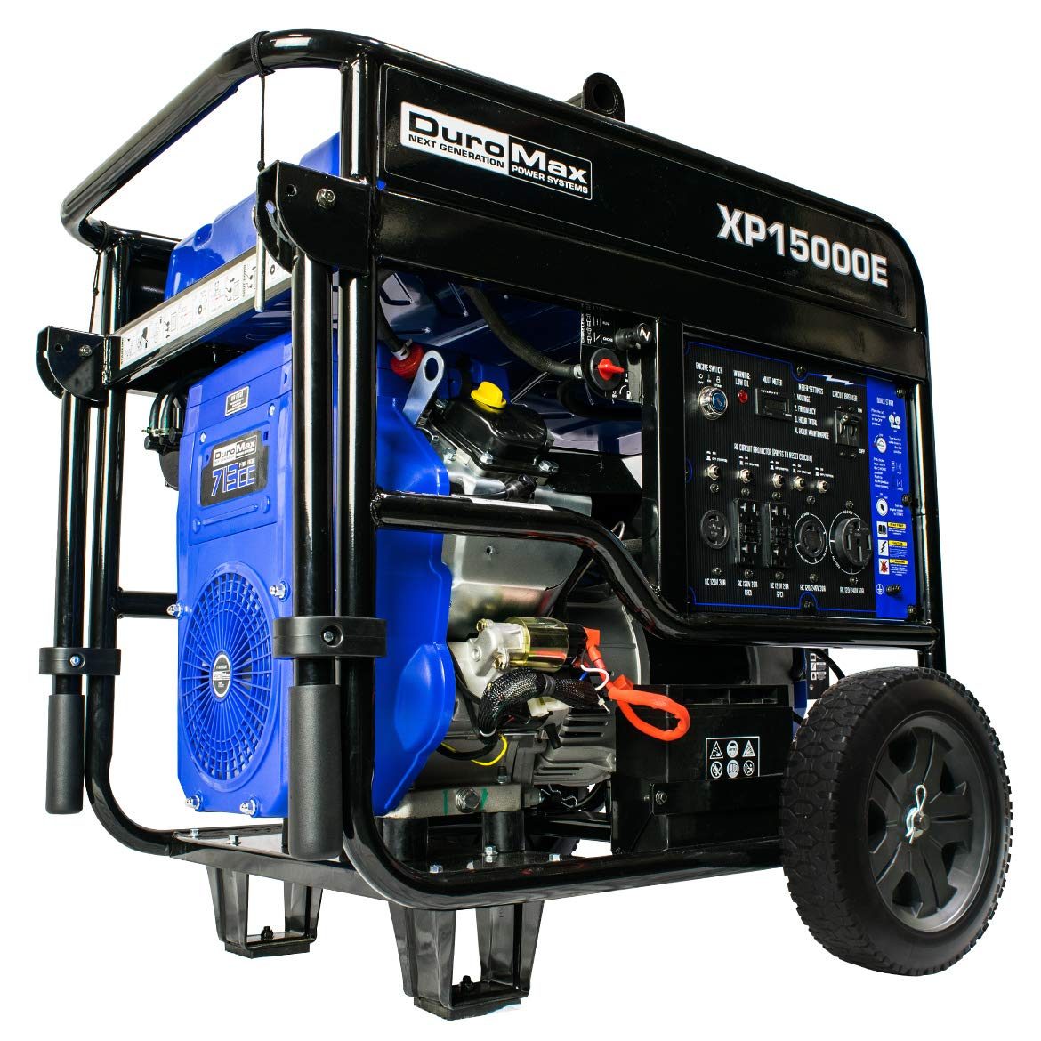 Amazon.com : DuroMax XP15000E 15000-Watt V-Twin Gas Powered Electric Start  Portable Generator : Garden & Outdoor