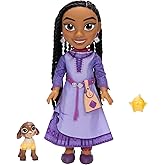 Disney's Wish Singing Asha Doll with Valentino & Star Figures, Asha Signs & Talks, 14 Inches Tall