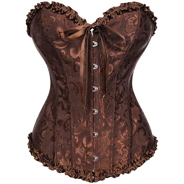 Amazon.com: BI.TENCON Sexy Women Corset Tops Vinatge Brown