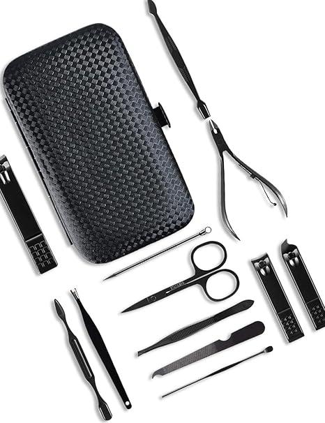 Amazon 爪切りスーツ マニキュアセット 12点セット ネイル 専門 爪切り道具 多機能 ステンレス ハサミ 爪ケアセット 手足爪磨き 携帯便利 Yoyo Yoyo 爪切り 通販