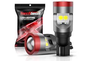 Torchbeam 912 921 LED Bulb T15 Backup Light Bulbs Extremely Bright 3030 SMD Chipsets Error-Free 906 W16W for Back up Brake Reverse Lights 6000K Xenon White (Pack of 2)