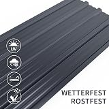 Mondeer 14Pcs Roofing Sheets 7m² 110x46cm Galvanised Steel Trapezoidal view 5