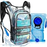 CITCAR Hydration Pack, Water Backpack with 3L Hydration Bladder Lightweight Insulation, Festival Essential, Rave Hydration Backpack, Hydropack Backpack for Rave, Hiking, Biking, Festival Gear