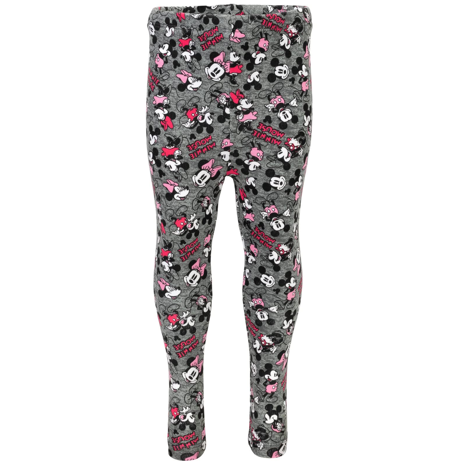 Disney Minnie Mouse Fleece Pullover Crossover Hoodie and Leggings Outfit Set Infant to Big Kid Sizes (12 Months - 14-16)