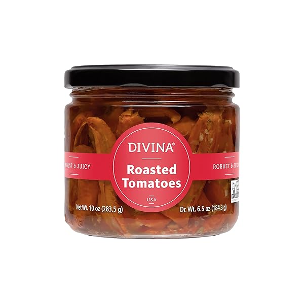 DIVINA ROASTED RED TOMATOES, 10 OUNCE