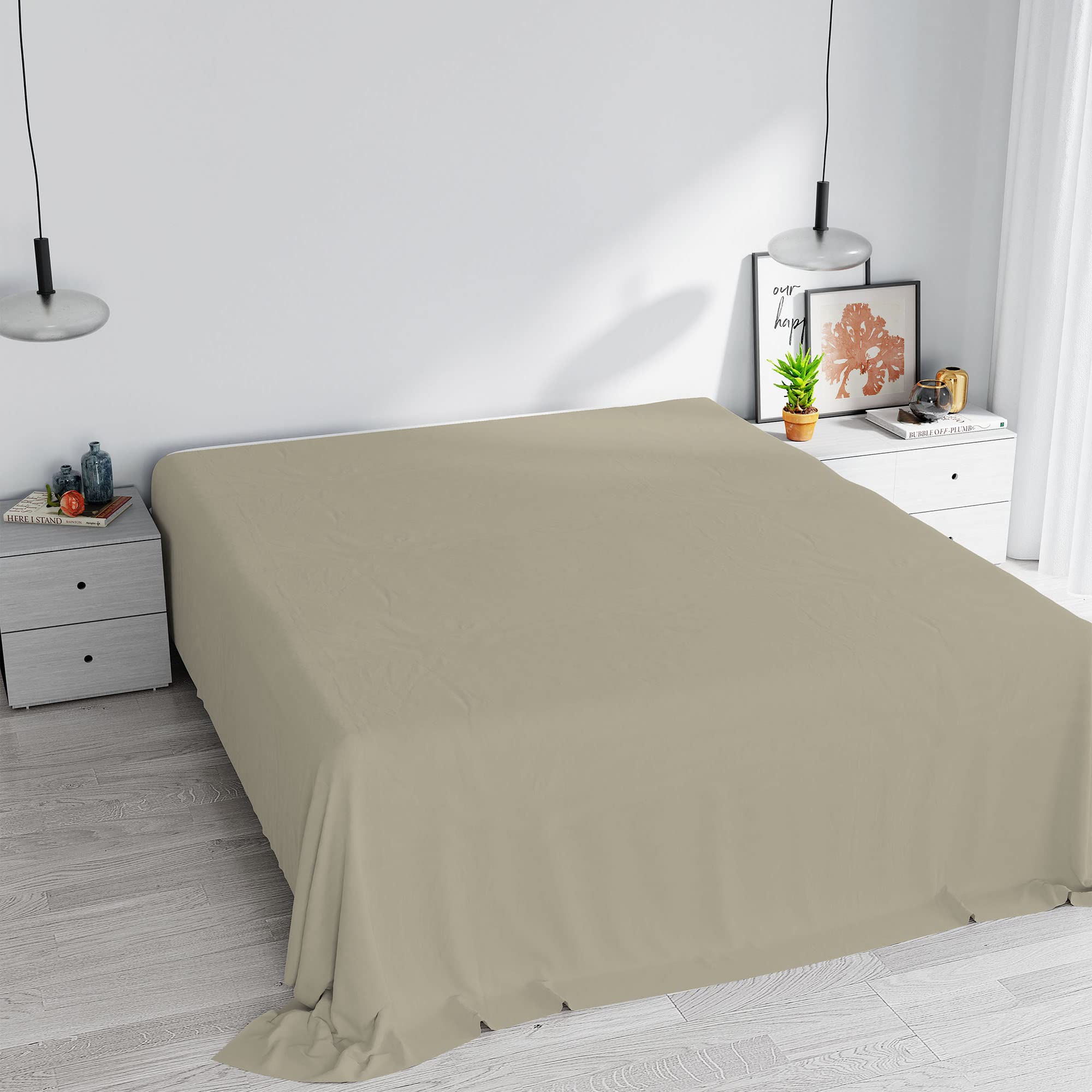 Max Color top Sheet,270x300cm,Dove Grey, MAXY DOUBLE