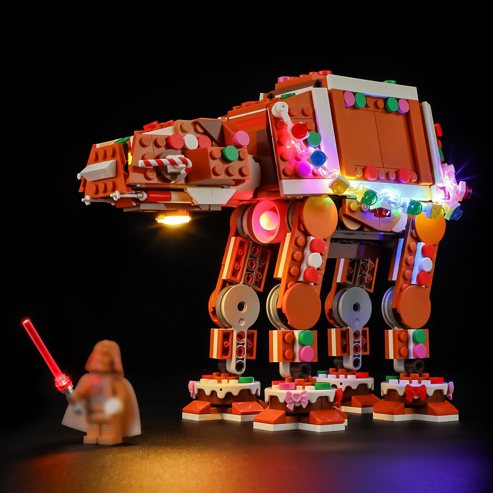 BRIKSMAX 2.0 Light Kit Compatible with Lego star wars Gingerbread AT-AT Walker 40806 Building Sets- LED Lighting Kits (Accessories Only), Cable-Hiding Tech for Display, Gifts & Collectors