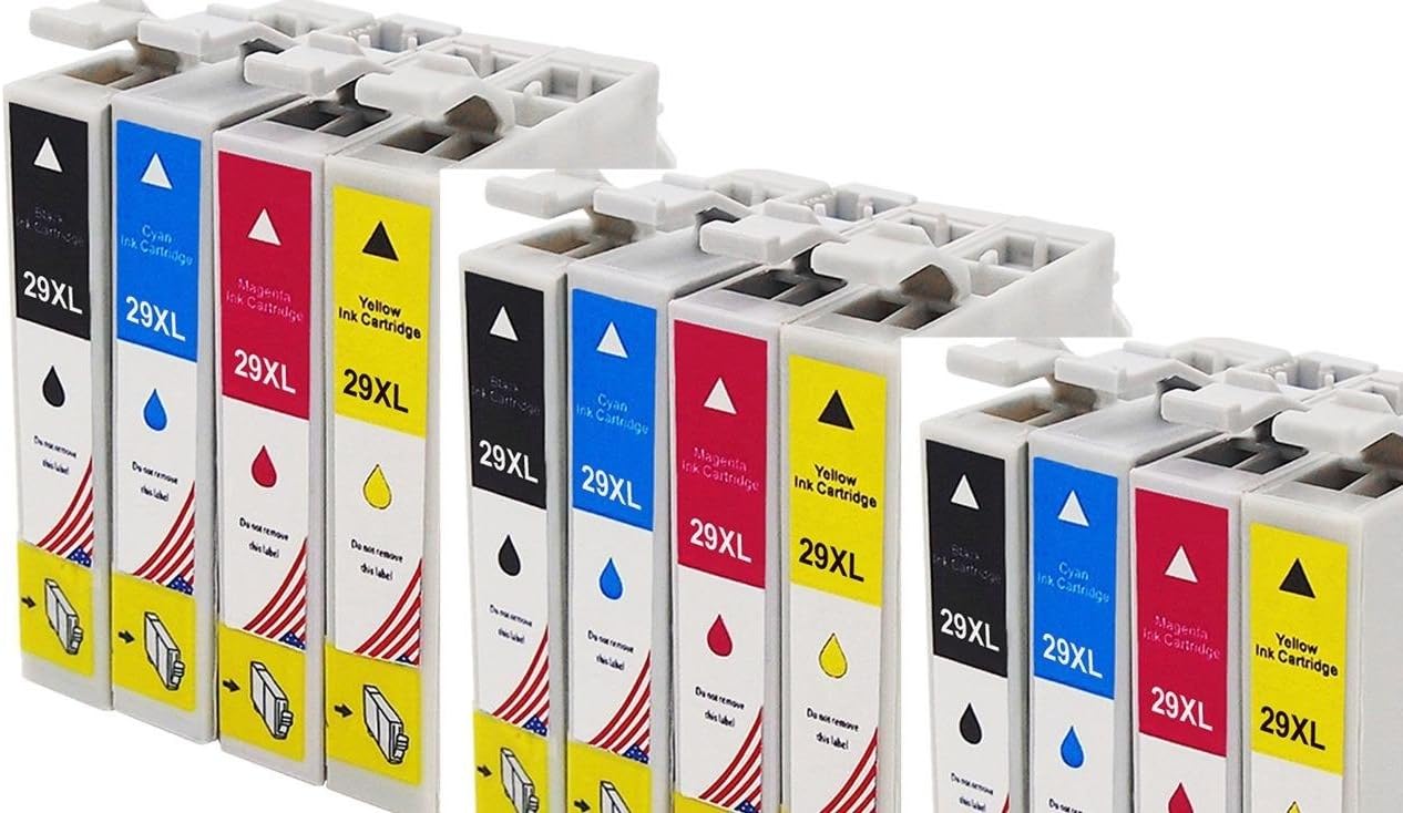 3 Full set : 12 x 29XL High Capacity Compatible ( non OEM) Ink cartridges To Replace T2991 Black, T2992 Cyan, T2993 Magenta, T2994 Yellow for use in Epson Expression Home XP-235 XP-245 XP-247 XP-332 XP-335 XP-342 XP-345 XP-432 XP-435 XP-442 XP-445 Printers
