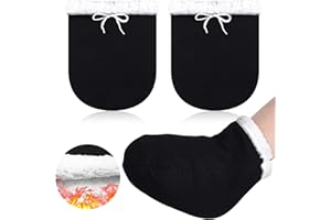 Giegxin 2 Pcs Cast Toe Cover Sock Thick Warm Foot Cast Sock Plaster Stocking Protective for Women Men Leg Ankle When Walking(Black, 13.39 x 10.24 in)