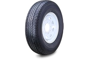 WINDA Trailer Tire Wheel Assembly ST235/85R16 12-Ply F 127L 8 Lug on 6.5" PCD White Spoke Rim
