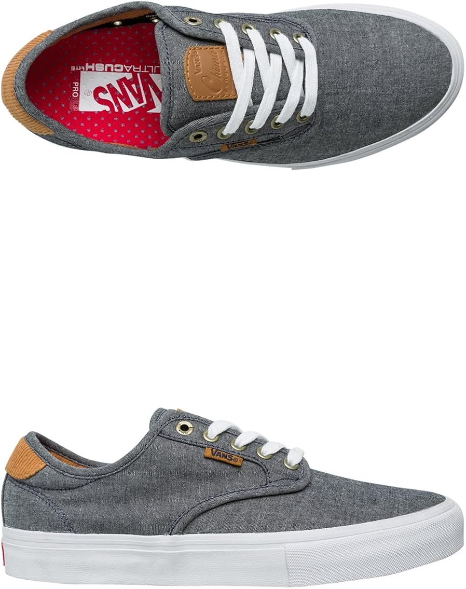 vans chima pro cord chambray skate shoes
