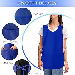 RRBXIA Smock Apron Cobbler Apron with Side Ties and