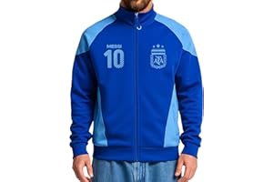 Icon Sports Officially Licensed Argentine Football Association Lionel Messi Track Jacket - Unisex Adult