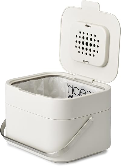 Joseph Joseph Stack 4 Organic Waste Compost Container 4L Stone