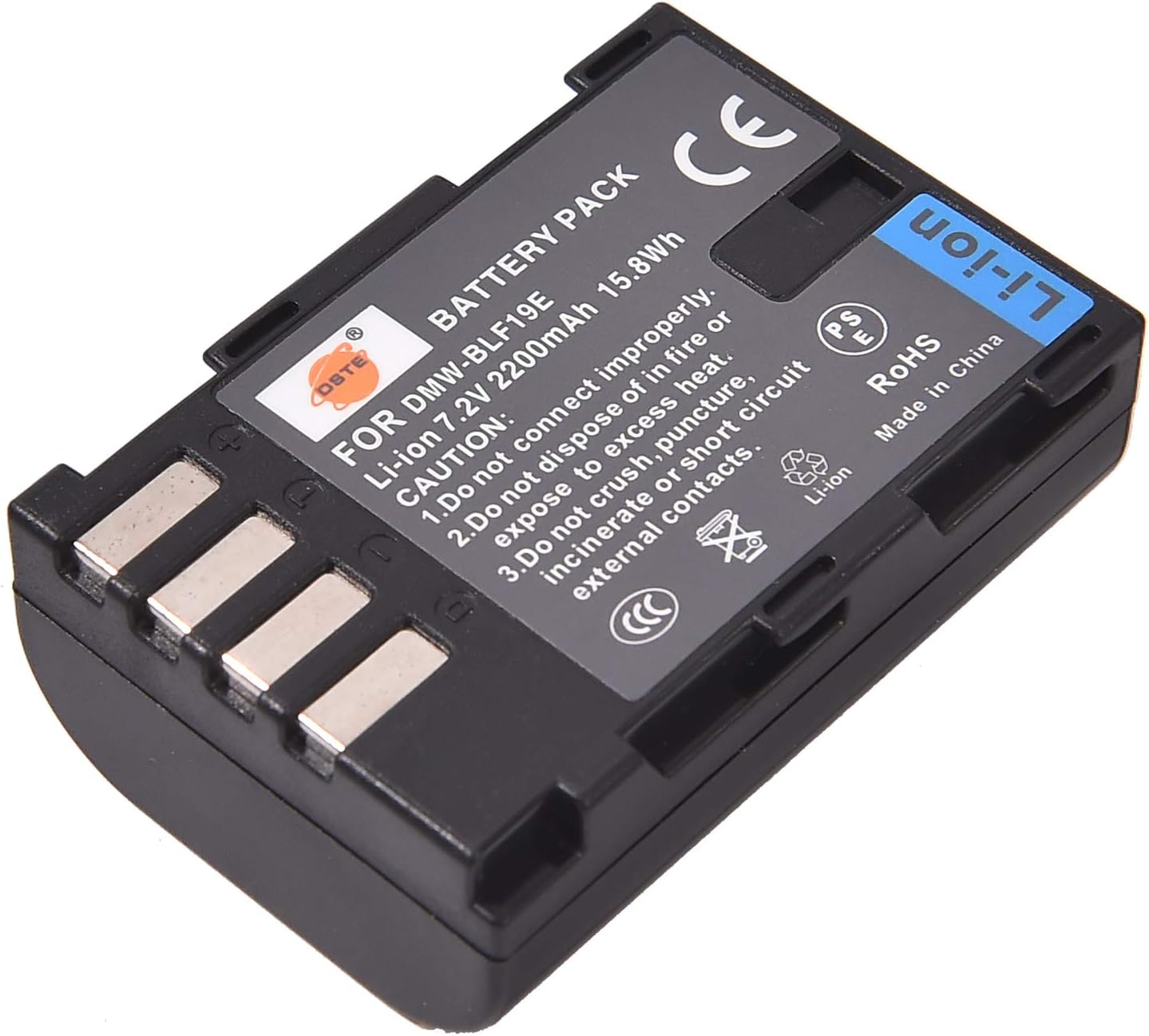 DSTE 2PCS DMW-BLF19E DMW-BLF19 (2200mAh/7.2V) Battery Compatible for Panasonic DMC-GH3, DMC-GH4, DC-GH5 - Image 4