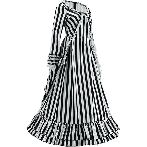 chinese dress ladies Amazon.com: Sleepy Cosplay Hollow Katrina Van Tassel Costume Dress Black  and White Striped Victorian Dress for Women (XS) : Clothing, Shoes & Jewelry