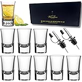 A&A Wonders 1.5 Oz Shot Glasses Set Of 8 With Heavy Base - Shot Glass Set, Weighted shotglass - For Vodka Tequila Shot Glasses Gift Box (Set of 8)
