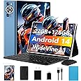DEERTiME Android 14 Tablet 10.1 Inch 8000mAh Battery Tablets with 22GB RAM 128GB ROM 1TB Expand, Octa-Core HD Touchscreen Tablet with Keyboard, Mouse, Support Widevine L1, Split-Screen - Blue