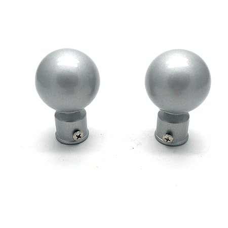 Argos 1 X Pair Silver Ball Finials Amazon Co Uk Kitchen Home