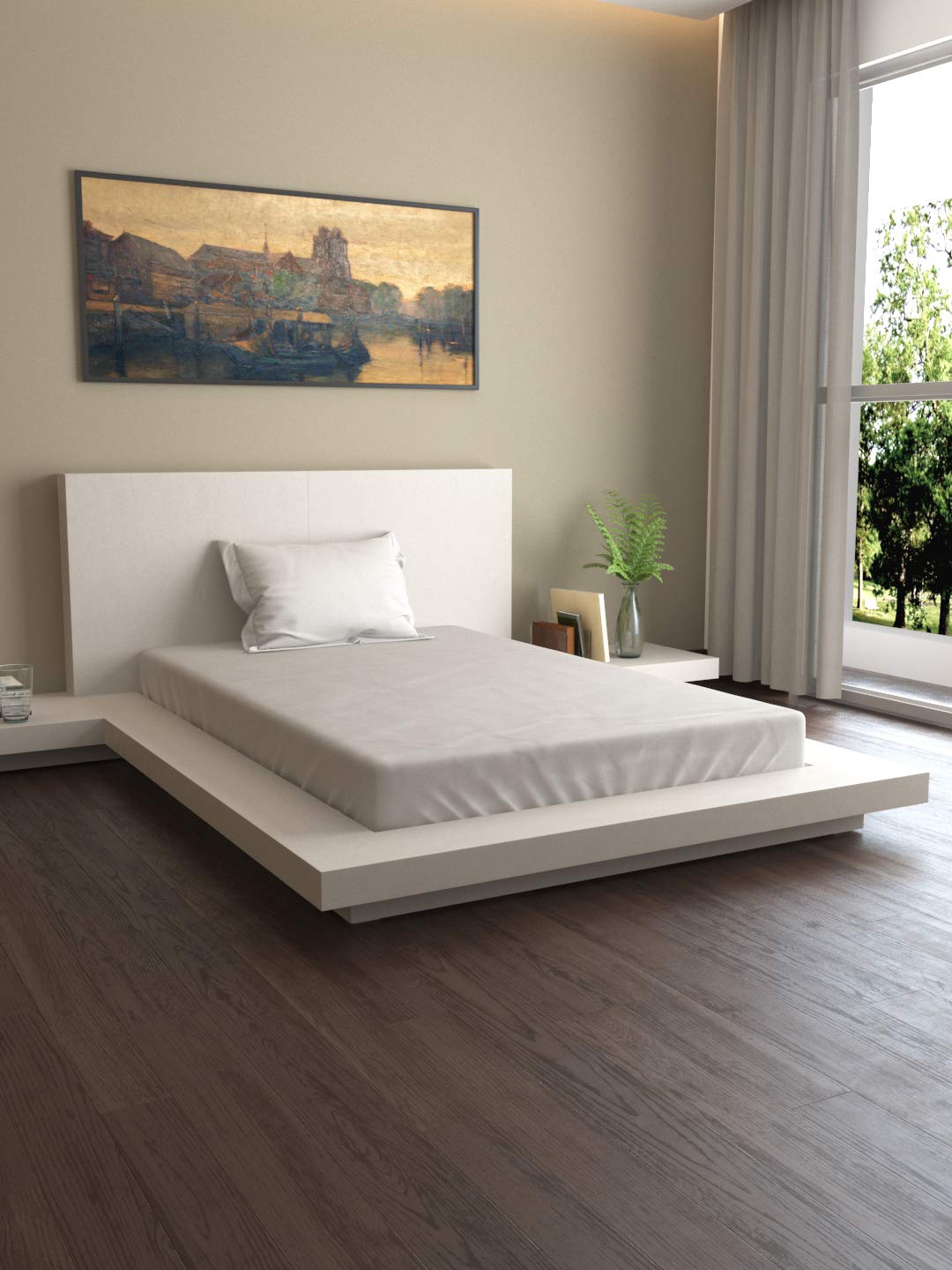 Mark Home 100 Organic Cotton Sateen Fabric 400 Tc Naturelle