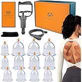 DEFUNX 12 Cups Cupping Set - Cupping Kit for Massage Therapy at Home Massage Cups for Whole Body