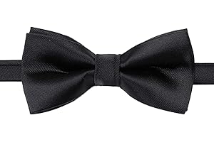Silk Bow ties for Kids Boys - Adjustable Pre Tied Bowties for Toddler Baby