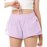 DOCUMO Girls Athletic Shorts with Liner Lightweight Running Shorts for Teen Girls Kids Quick Dry Sports Active Short