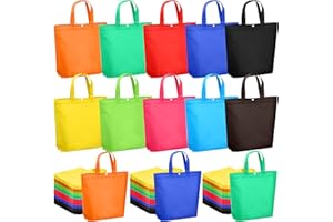 OHiZVZV 150 Pack Reusable Grocery Bags Bulk Tote Bags with Snap Closure Foldable Multipurpose Assorted Colors