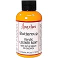 Angelus Acrylic Leather Paint, 4 Fl Oz (Pack of 1), Buttercup