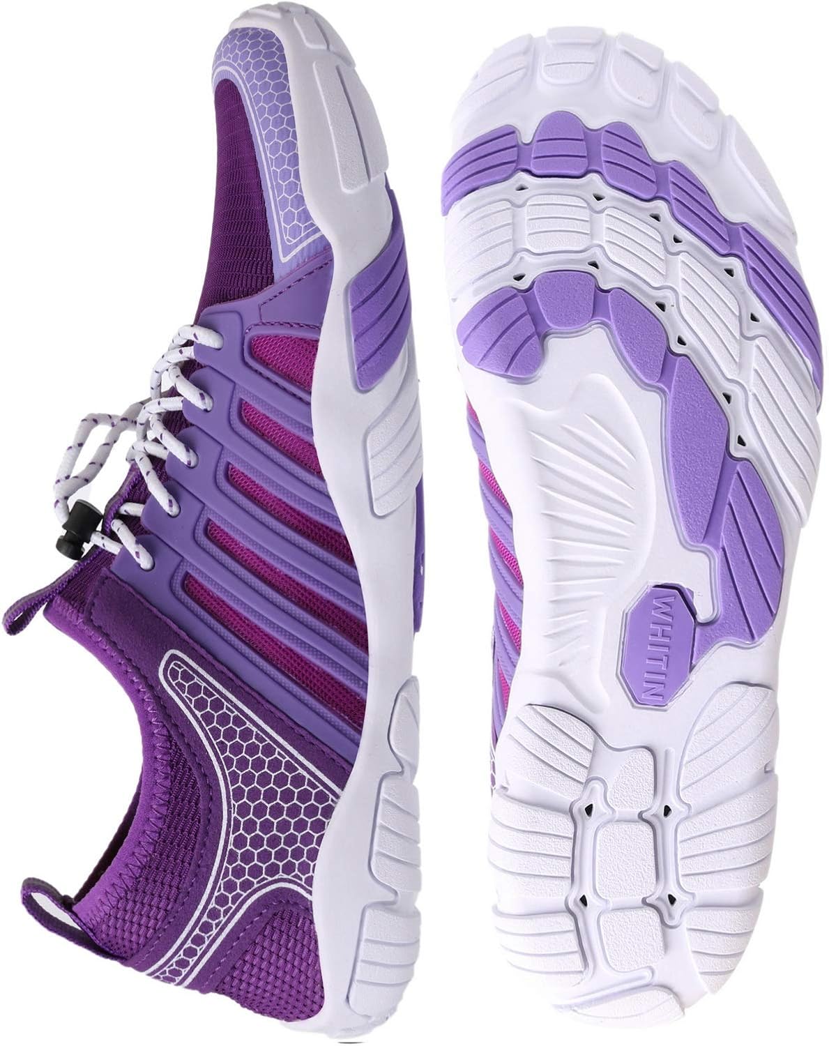 WHITIN Women's Quick Drying Water Shoes Purple Size 8.5