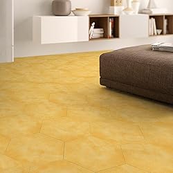 Alwayspon 12Pcs Hexagon LVT Flooring Peel and Stick