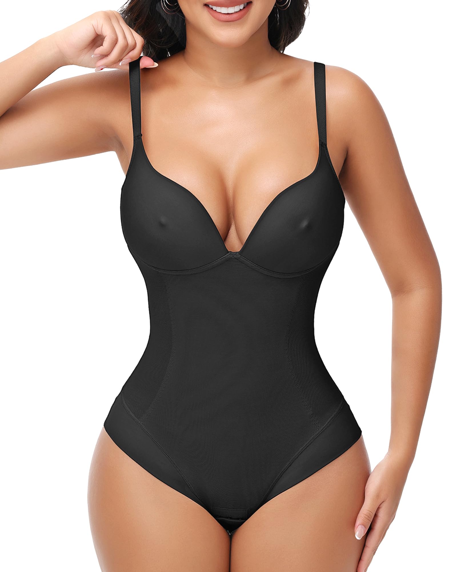 Photo 1 of ** UNKNOWN SIZE***SHAPESHE Backless Bodysuit Corset Strapless Shapewear Womens Body Shaper Faja Postpartum Bodysuit V Neck Bra Body Suits Waist Trainer