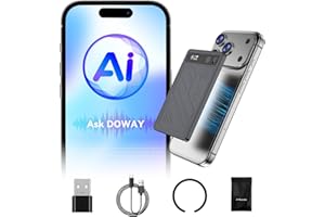 HAGIBIS Magnetic AI Voice Recorder-73H Battery, Transcribe&Summarize with AI Noise Cancellation, USB-C Charge Recording Device, 64GB Audio Recorder for Lectures, Meetings, Calls, Interviews, 112 Languages