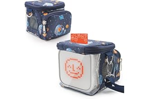 Taladad Carrying Case Compatible with Yoto Card Holder,Storage Bag Case for Yoto Player 2nd/3rd Kids Speaker Audio Plays Audiobook Cards Radio and Card Case Hold (Astronauts)