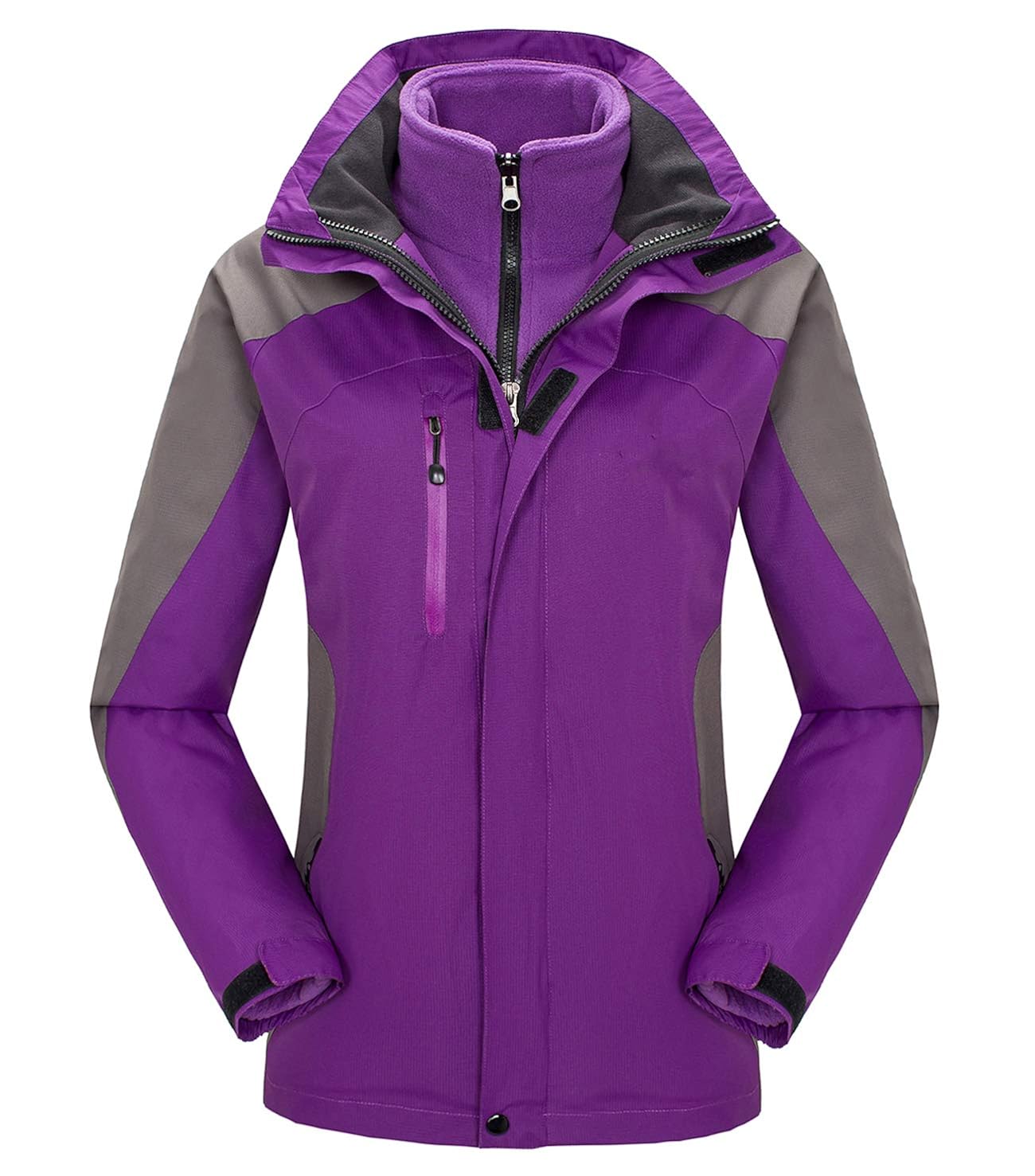 Fuwenni Womens Waterproof Ski Jacket Windproof Outdoor Mountain Winter