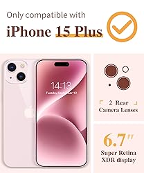 GVIEWIN 3 in 1 Designed for iPhone 15 Plus Case 6.7