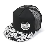 Premium Floral Hawaiian Cotton Twill Flat Brim Mesh