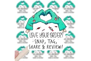 Wailozco 240 PCS Love Your Order Halloween Stickers,Funny Small Business Envelopes Stickers for Business Packages/Handmade Goods/Bags,Halloween Theme Small Shop Business Stickers for Envelopes Seals