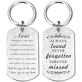 Alotozo Memorial Gifts - Sympathy Gift Keychain for Women Men Kids - God Has You in His Arms I Have You in My Heart
