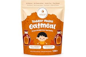 Purely Kids Organic Canadian Maple Oatmeal, All Natural, Dairy Free,Gluten Free, Plant Based, 250g, 12M+